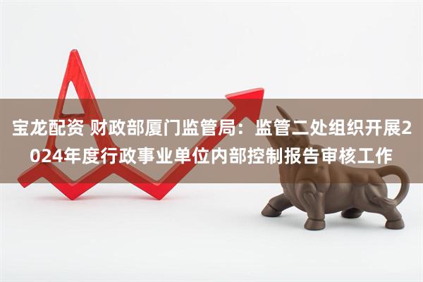 宝龙配资 财政部厦门监管局：监管二处组织开展2024年度行政事业单位内部控制报告审核工作